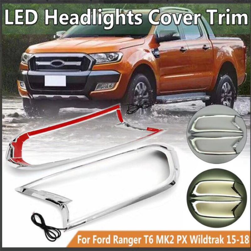 Daytime Light for Ford Ranger 2015~2018,Headlight cover for ford Ranger 2015~2018